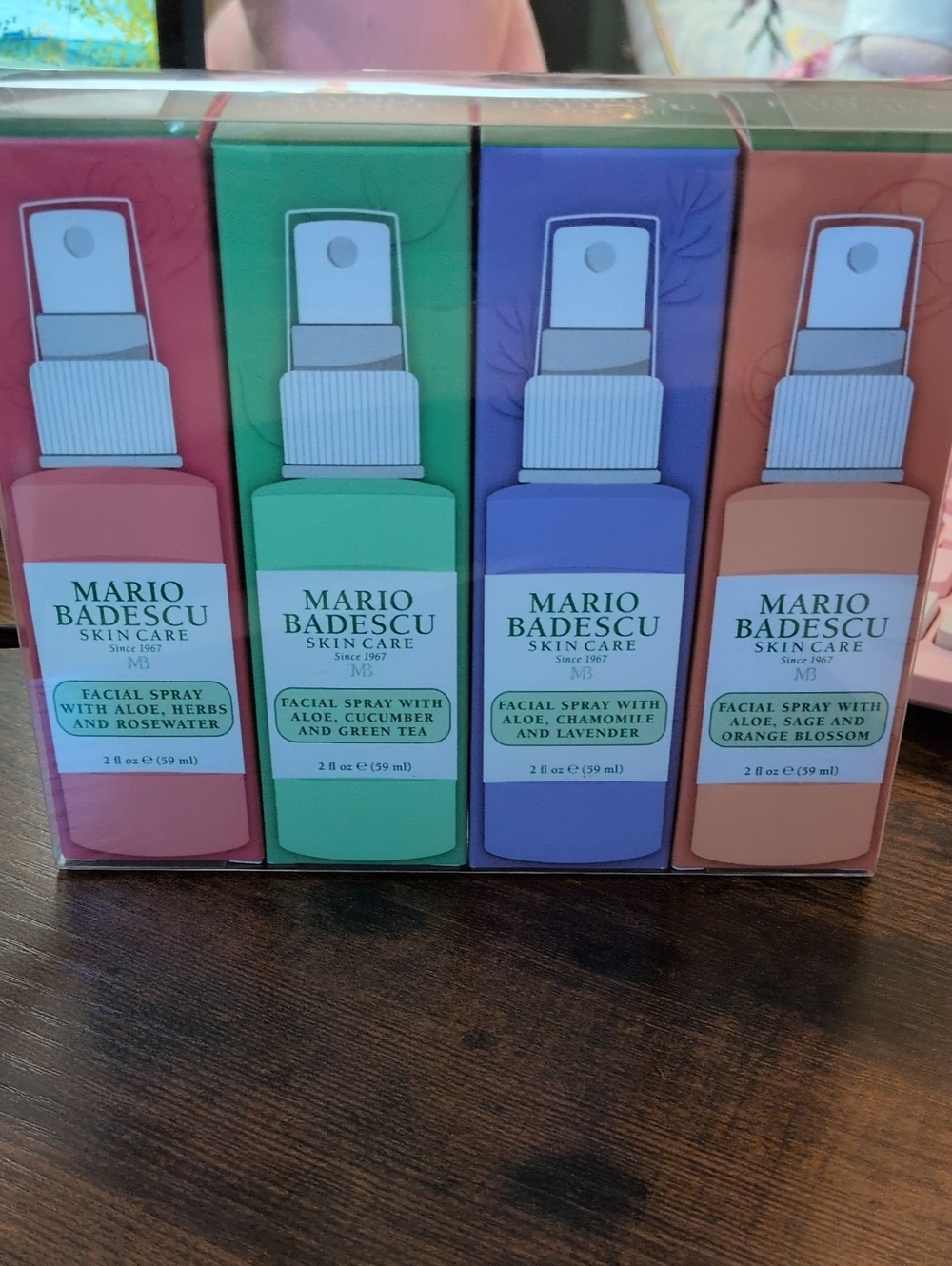 Mario Badescu Facial Spray Set — All 4 New Never Opened